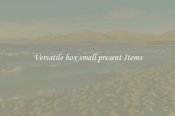 Versatile box small present Items