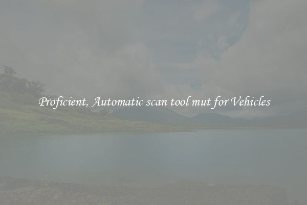 Proficient, Automatic scan tool mut for Vehicles