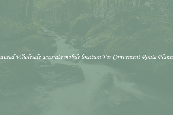Featured Wholesale accurate mobile location For Convenient Route Planning 