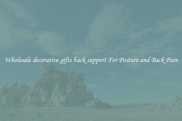 Wholesale decorative gifts back support For Posture and Back Pain