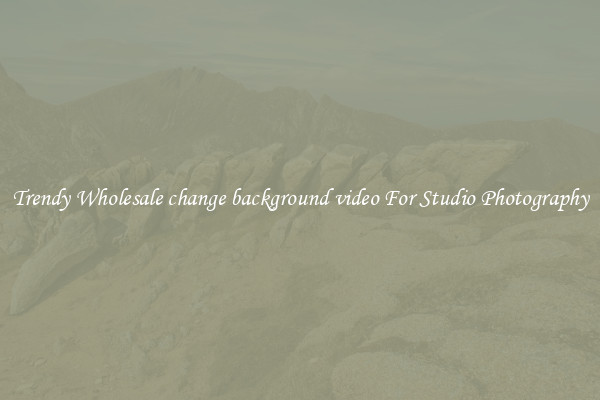 Trendy Wholesale change background video For Studio Photography