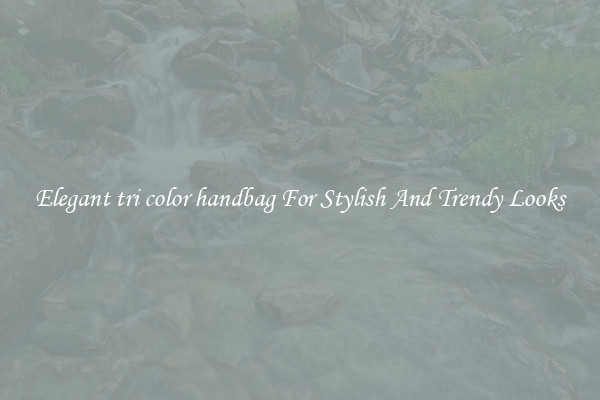 Elegant tri color handbag For Stylish And Trendy Looks