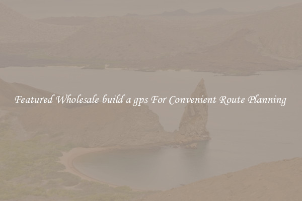 Featured Wholesale build a gps For Convenient Route Planning 