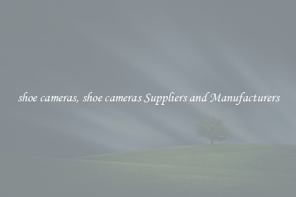 shoe cameras, shoe cameras Suppliers and Manufacturers