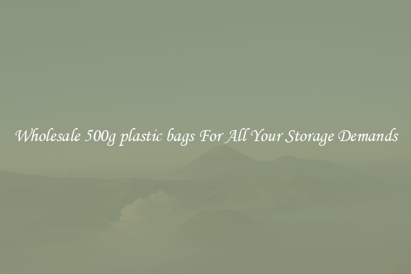 Wholesale 500g plastic bags For All Your Storage Demands