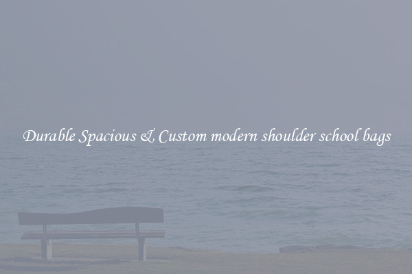 Durable Spacious & Custom modern shoulder school bags
