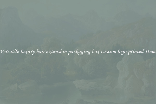 Versatile luxury hair extension packaging box custom logo printed Items