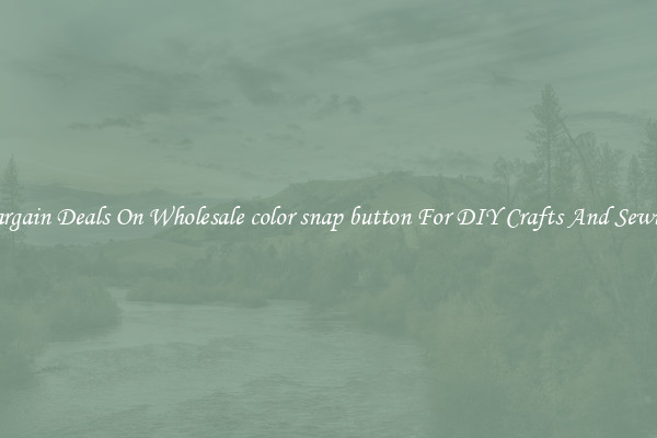 Bargain Deals On Wholesale color snap button For DIY Crafts And Sewing
