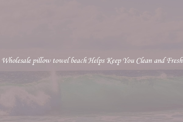 Wholesale pillow towel beach Helps Keep You Clean and Fresh