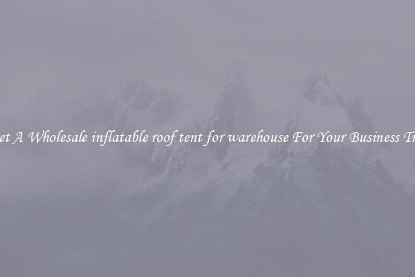 Get A Wholesale inflatable roof tent for warehouse For Your Business Trip