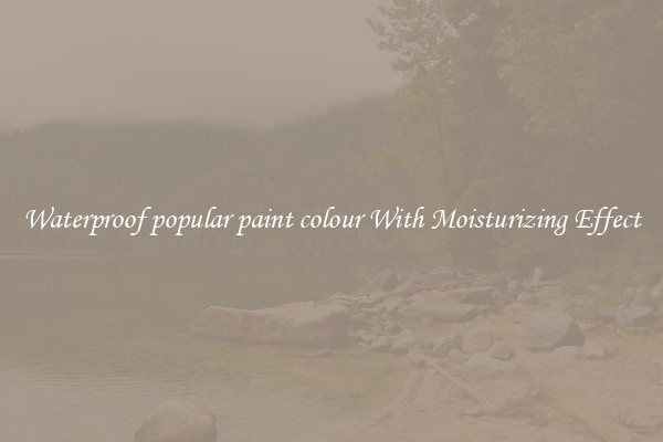 Waterproof popular paint colour With Moisturizing Effect
